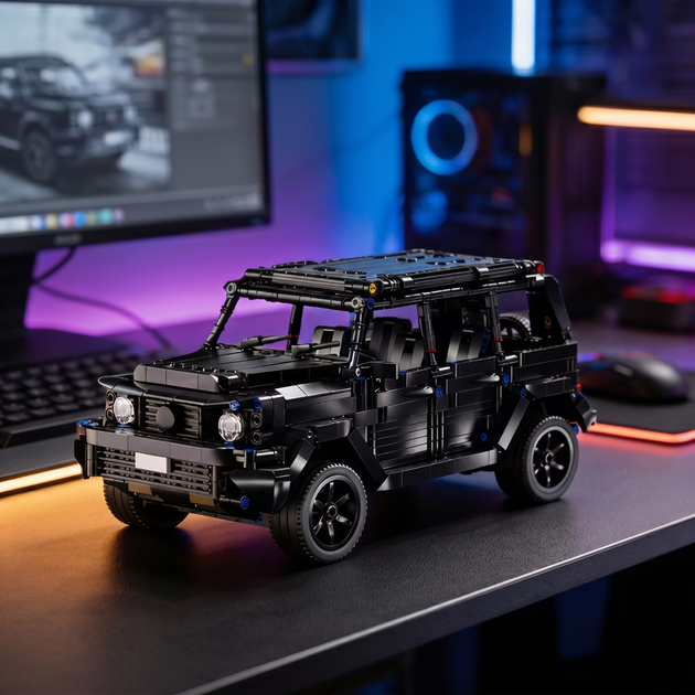Конструктор типу Technic Mercedes-Benz G-Class на радіокеруванні з підсвіткою 1:14 чорний Гелендваген (8+) - зображення 7