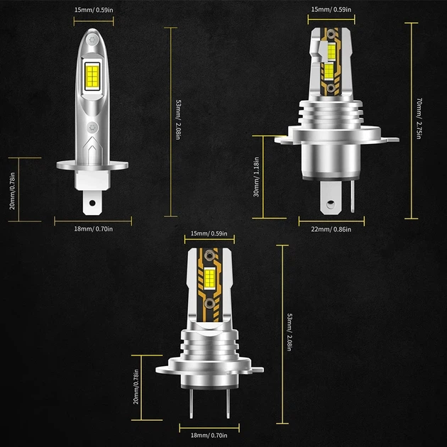 LED-лампы H1 80W 6500K для авто – мощный белый свет и надежная работа - изображение 9