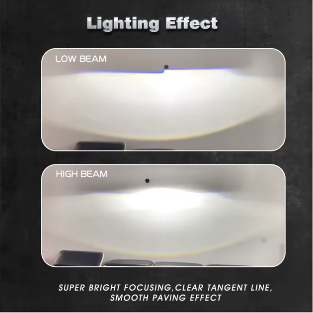 LED лампи H4 з лінзами 80W 10000LM 6000K для авто з лівим кермом - Фото 6 LED лампи H4 з лінзами 80W 10000LM 6000K для авто з лівим кермом - зображення 6