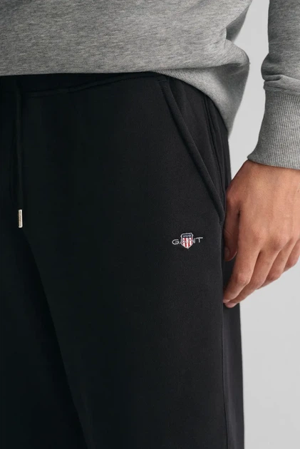 Чоловічі чорні спортивні штани REG SHIELD SWEATPANTS Gant XL 2009026 - изображение 4