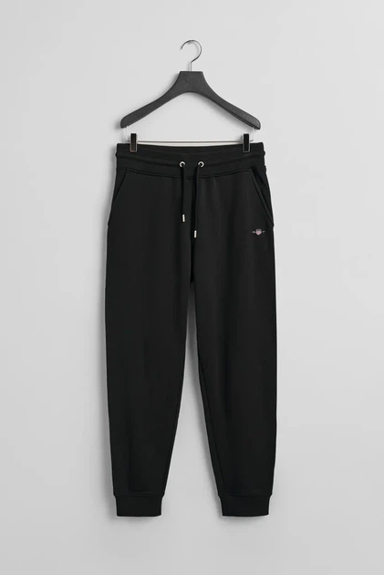Чоловічі чорні спортивні штани REG SHIELD SWEATPANTS Gant XL 2009026 - изображение 9