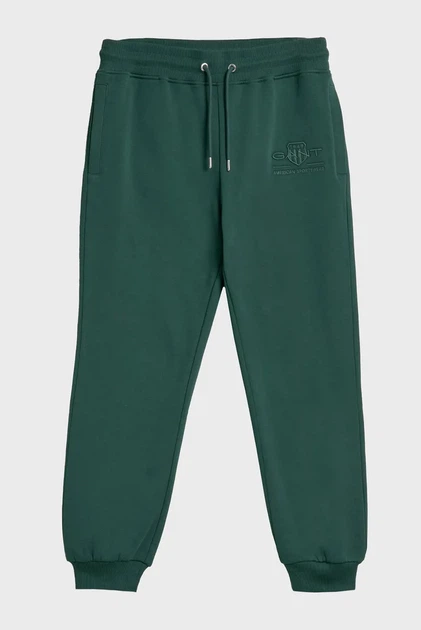 Чоловічі зелені спортивні штани TONAL ARCHIVE SHIELD Gant L 2039023 - изображение 5
