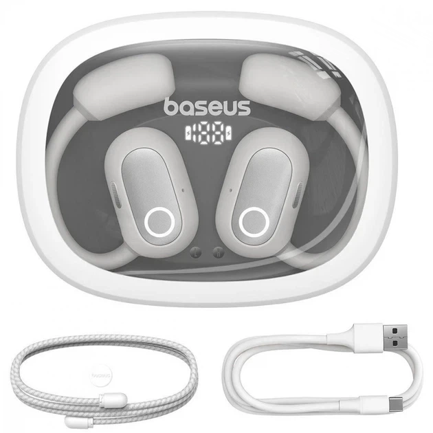 Бездротові навушники Baseus Eli Fit Open-Ear True A00073200213-00 White - зображення 6