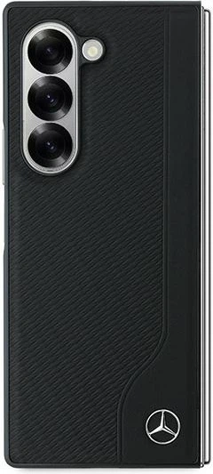 Панель Mercedes-Benz Leather Wood Imitation MagSafe для Samsung Galaxy Z Fold 6 Black (MEHMZFD623RBGVK) - зображення 2