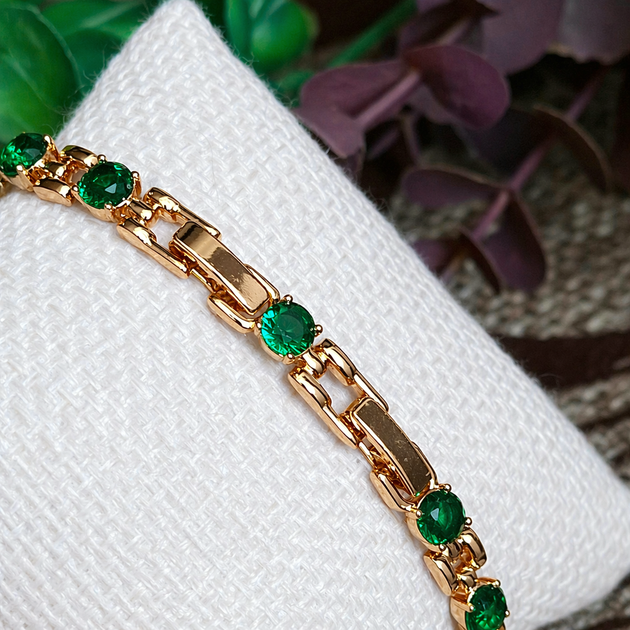 Браслет Xuping Jewelry 5мм длина 17-19см медицинское золото позолота 18К 2408 - Фото 2 Браслет Xuping Jewelry 5мм длина 17-19см медицинское золото позолота 18К 2408 - изображение 2