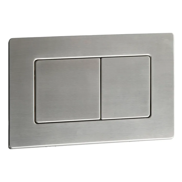 Панель змиву Koer KT-0612-02 240x160x10mm з нержавіючої сталі, кнопка квадратна SUS304 (KR6120) - Фото 1 Панель змиву Koer KT-0612-02 240x160x10mm з нержавіючої сталі, кнопка квадратна SUS304 (KR6120) - зображення 1