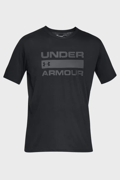 Чоловіча чорна футболка UA TEAM ISSUE WORDMARK SS Under Armour 5XL 1329582-001 - изображение 5