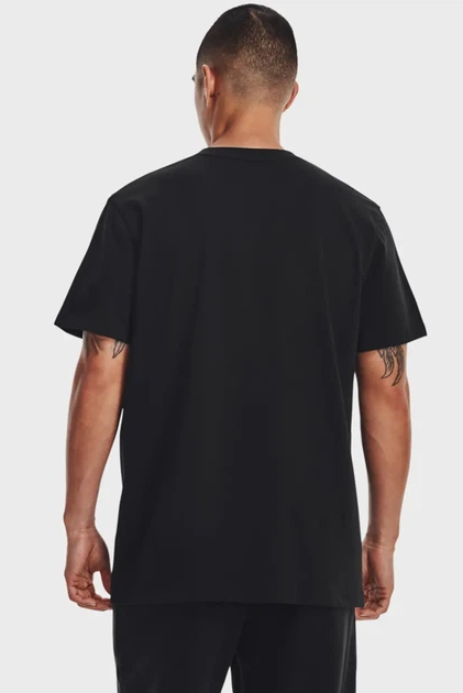 Чоловіча чорна футболка UA LOGO EMB HEAVYWEIGHT Under Armour XXL 1373997-001 - изображение 3