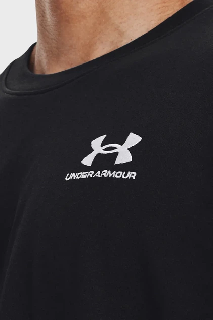 Чоловіча чорна футболка UA LOGO EMB HEAVYWEIGHT Under Armour XXL 1373997-001 - изображение 4