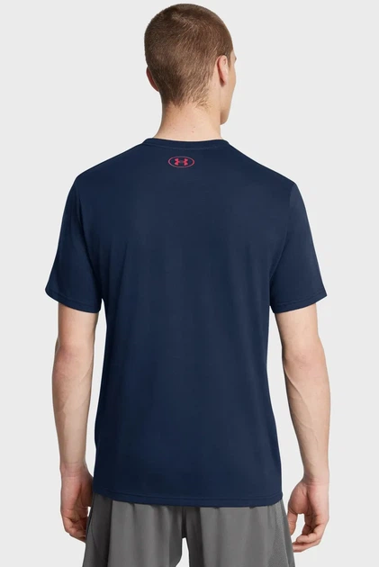 Чоловіча темно-синя футболка UA M BOXED SPORTS UPDATED SS Under Armour XXL 1386793-408 - изображение 2