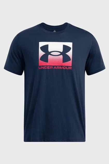 Чоловіча темно-синя футболка UA M BOXED SPORTS UPDATED SS Under Armour XXL 1386793-408 - изображение 3