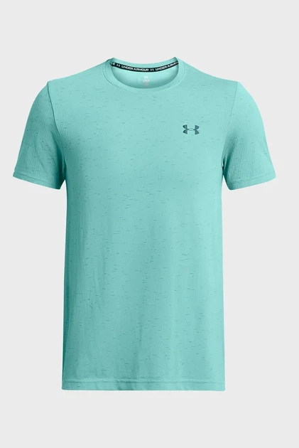 Чоловіча бірюзова футболка Vanish Seamless SS Under Armour S 1382801-482 - изображение 5