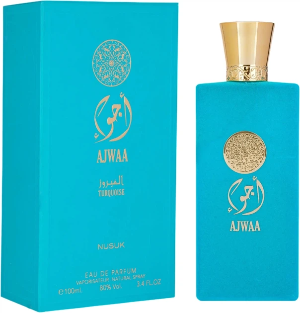 Woda perfumowana unisex Nusuk Ajwaa Turquoise 100 ml (6290360598741) - obraz 2