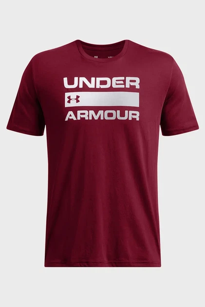 Чоловіча бордова футболка UA TEAM ISSUE WORDMARK SS Under Armour M 1329582-625 - изображение 3