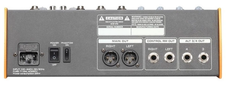 Mikser audio DNA ME-8FX 8 kanał USB Bluetooth (5907780143833) - obraz 3