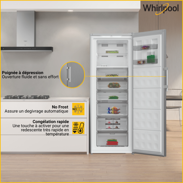 Морозильная камера Whirlpool WHFF 6403 X4E – фото, отзывы