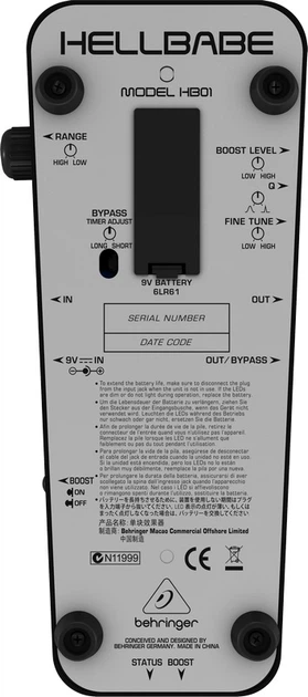Педаль ефектів Behringer HB01 - зображення 4