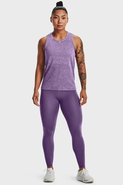 Майка жіноча фіолетова UA Seamless Stride Singlet Under Armour XS 1375697-571 - Фото 2 Майка жіноча фіолетова UA Seamless Stride Singlet Under Armour XS 1375697-571 - зображення 2