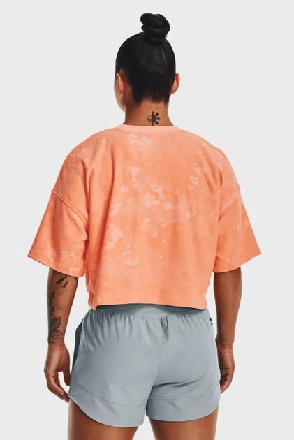 Жіночий персиковий топ Journey Terry SS Under Armour XS 1376914-868 - зображення 3
