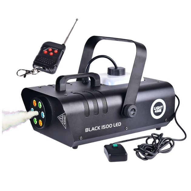 Wytwornica dymu Light4Me BLACK LED 1500 (5907780140917) - obraz 3