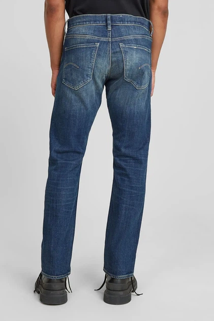 Чоловічі сині джинси Mosa Straight G-Star RAW 32-34 D23692,D498 - зображення 3