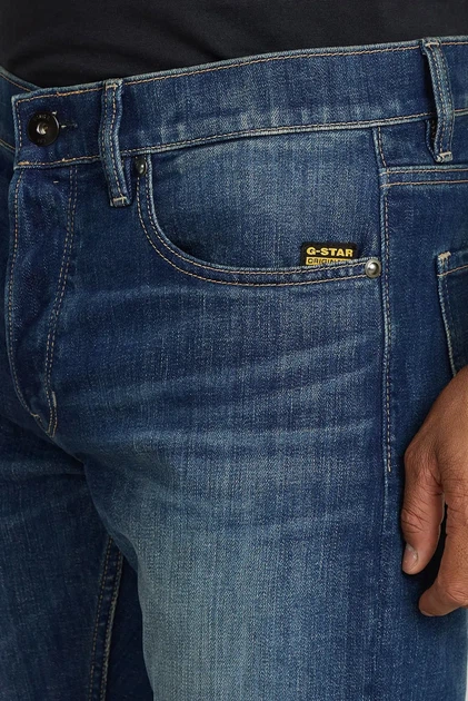 Чоловічі сині джинси Mosa Straight G-Star RAW 32-34 D23692,D498 - зображення 4