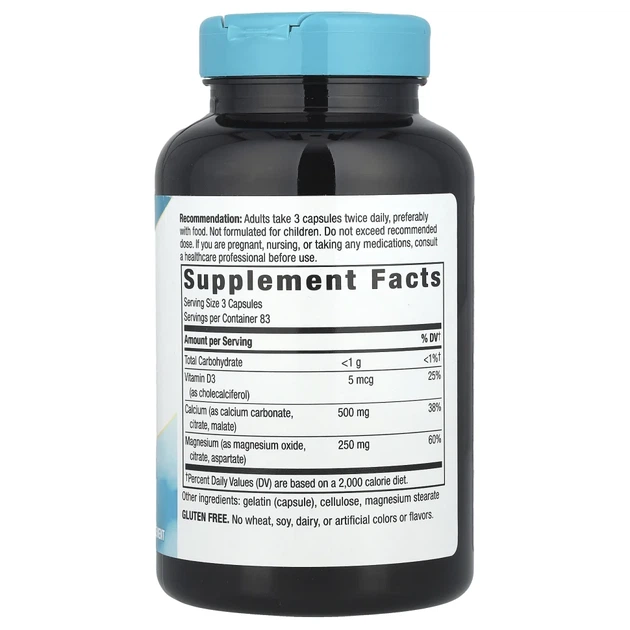 Комплекс кальцію магнію та витамину D Nature's Way (Calcium Mag & D Complex) 250 капсул (NWY-41421) - зображення 2