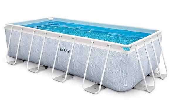 Каркасний басейн Intex 26780 NP, прямокутний, зі сходами та фільтром, розмір 400*200*100 см, об'єм 6838 л - зображення 2