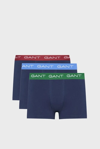 Чоловічі темно-сині боксери (3 шт) TRUNK 3-PACK Gant S 902533003 - Фото 1 Чоловічі темно-сині боксери (3 шт) TRUNK 3-PACK Gant S 902533003 - зображення 1