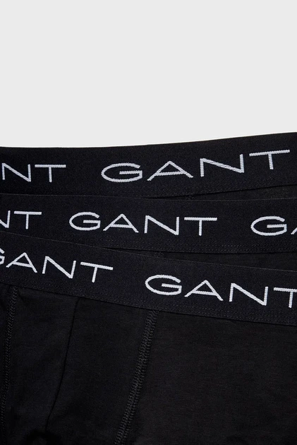 Чоловічі чорні боксери (3 шт) TRUNK 3-PACK Gant S 900003003 - зображення 3