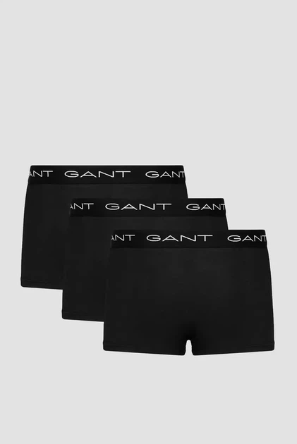 Чоловічі чорні боксери (3 шт) TRUNK 3-PACK Gant S 900003003 - зображення 4