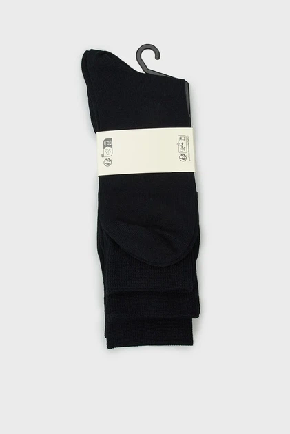 Чоловічі темно-сині шкарпетки (3 пари) MERCERIZED COTTON Gant 40-42 9960263 - изображение 3