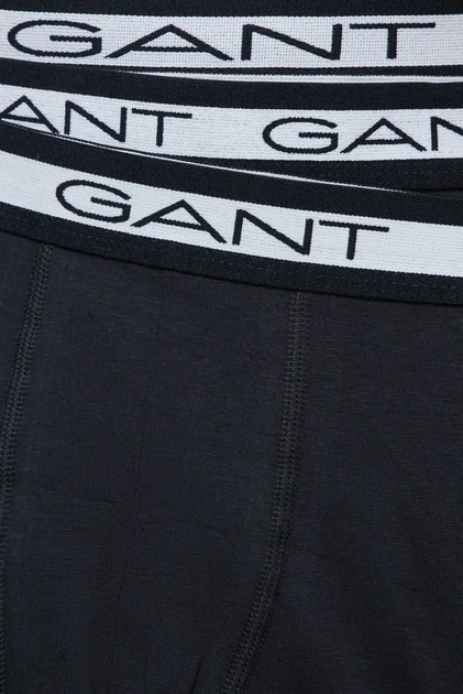 Чоловічі чорні боксери (3 шт) Gant M 900003053 - изображение 5