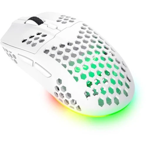 Миша бездротова Trust GXT 929W Helox, White, USB (2.4GHz), оптична, 800-4800 dpi, RGB підсвічування, 6 кнопок, акумулятор (25390) - Фото 2 Миша бездротова Trust GXT 929W Helox, White, USB (2.4GHz), оптична, 800-4800 dpi, RGB підсвічування, 6 кнопок, акумулятор (25390) - зображення 2