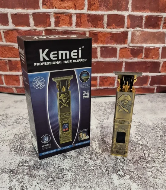 Професійний металевий тример Kemei KM-2232 — 120 хв роботи, LED-дисплей та Type-C - Фото 2 Професійний металевий тример Kemei KM-2232 — 120 хв роботи, LED-дисплей та Type-C - зображення 2