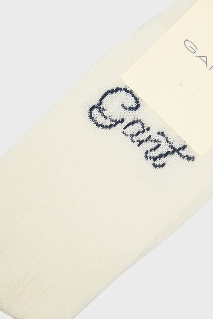 Жіночі білі носки SCRIPT Gant 36-38 4960255 - зображення 3