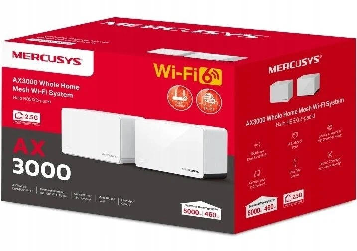 Маршрутизатор Mercusys Halo H85X (2-pack) - зображення 3