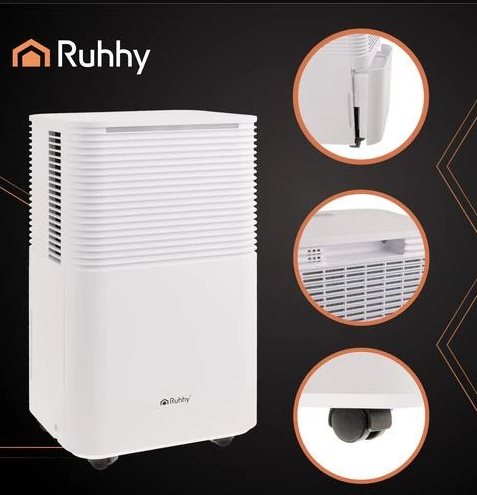 Осушувач повітря Ruhhy 200 Вт, 12 л/день, WiFi, резервуар 2 л, до 32 м² - зображення 3
