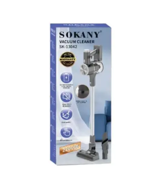 Пылесос вертикальный аккумуляторный Sokany 2200 Вт 0.6 л циклонный контейнер Li-ion 22.2 В беспроводной 3 насадки белый - Фото 6 Пылесос вертикальный аккумуляторный Sokany 2200 Вт 0.6 л циклонный контейнер Li-ion 22.2 В беспроводной 3 насадки белый - изображение 6