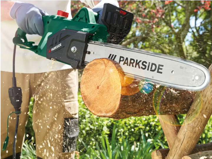 Пила цепная электрическая PARKSIDE 1600 Вт шина 41,5 см скорость 14,5 м/с автоматическая смазка - изображение 7