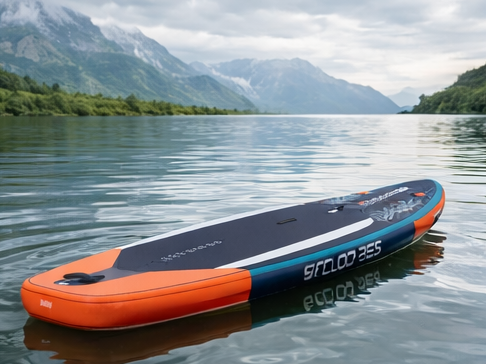 Надувна дошка для SUP LAGO 350 см 300 л 180 кг комплект аксесуарів сіра - Фото 6 Надувна дошка для SUP LAGO 350 см 300 л 180 кг комплект аксесуарів сіра - изображение 6