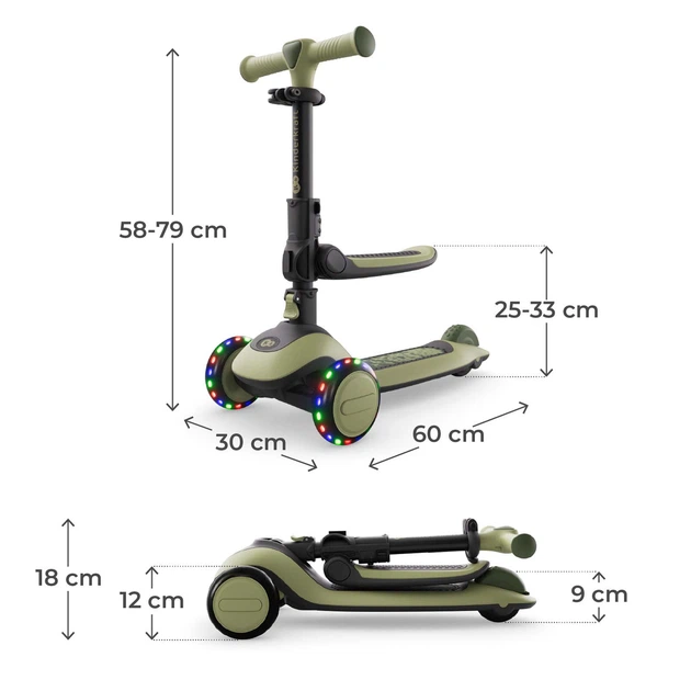 Самокат Kinderkraft Halley 2 Grassland Green (KRHALL02GRE0000) - изображение 9