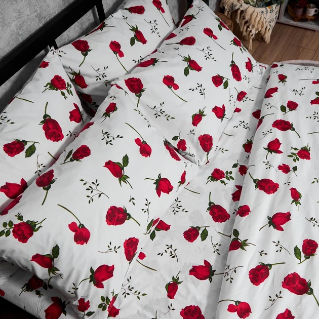 Комплект постельного белья Moon&Star Бязь Gold Люкс Red Rose двоспальний 175х210 наволочки 2х40х60 (MS-820011590) - Фото 3 Комплект постельного белья Moon&Star Бязь Gold Люкс Red Rose двоспальний 175х210 наволочки 2х40х60 (MS-820011590) - изображение 3