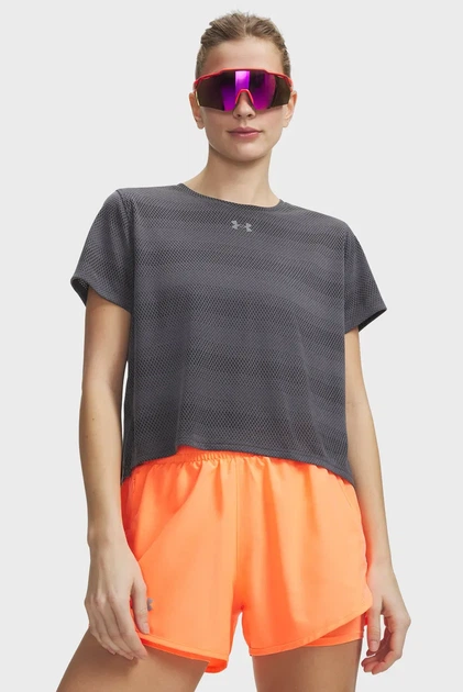 Жіноча сіра футболка UA Velociti Shortsleeve Under Armour LG 6009540-025 - Фото 1 Жіноча сіра футболка UA Velociti Shortsleeve Under Armour LG 6009540-025 - изображение 1