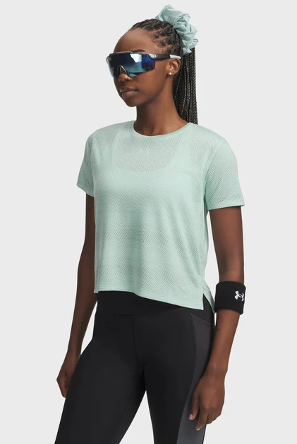 Жіноча м'ятна футболка UA Velociti Shortsleeve-GRN Under Armour SM 6009540-703 - Фото 1 Жіноча м'ятна футболка UA Velociti Shortsleeve-GRN Under Armour SM 6009540-703 - изображение 1