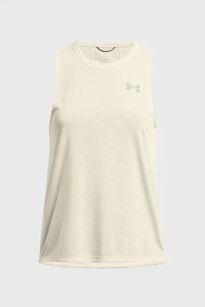 Майка жіноча бежева Launch Trail Tank Under Armour SM 1383362-273 - зображення 4