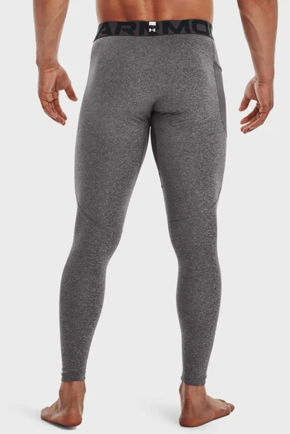 Чоловічі сірі термобрюки UA CG Armour Leggings Under Armour S 1366075-020 - изображение 3