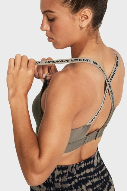 Жіночий коричневий топ UA Infinity Mid 2.0 Bra Under Armour S 1384123-200 - Фото 5 Жіночий коричневий топ UA Infinity Mid 2.0 Bra Under Armour S 1384123-200 - изображение 5