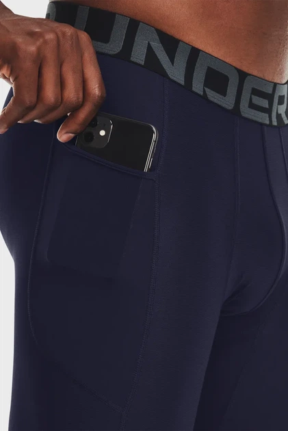 Чоловічі темно-сині тайтси UA HG Armour Leggings Under Armour XL 1361586-410 - изображение 4