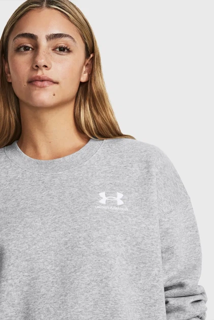 Жіночий світло-сірий світшот Essential Flc OS Crew Under Armour L 1379475-012 - изображение 6